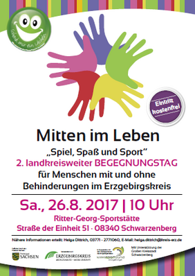 Werbeplakat mit Terminank&uuml;ndigung