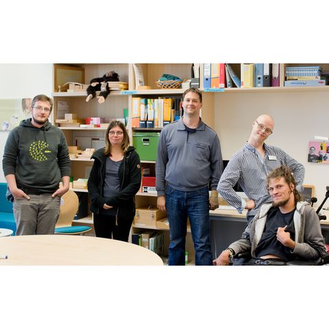 Von links nach rechts: Nico Leonhardt, Beate Schlothauer, Steffen Martick, Sebastian Wenzel und Tom Hoffmann