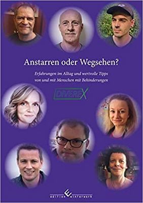 Buchcover: Titel des Buches und die Gesichter von 8 Personen