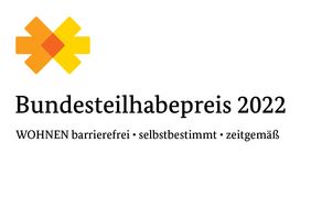 Das Logo mit Schriftzug des Bundesteilhabepreises 2022