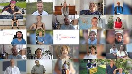 Die verschiedenen Videobotschaften der Aktion Eine Minute f&uuml;r inklusion aus dem Jahr 2020