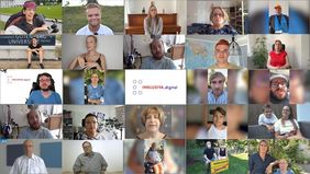 Die verschiedenen Videobotschaften der Aktion Eine Minute f&uuml;r inklusion aus dem Jahr 2020