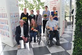 von links oben nach rechts unten: Kaddi Cutz, Frau Eiber, Frau Hartrampf-Hirschberg, Susanne Rößner, Katja Rößner  von links unten nach rechts unten: Herr Donat, Anne Müller, Falk Spindler